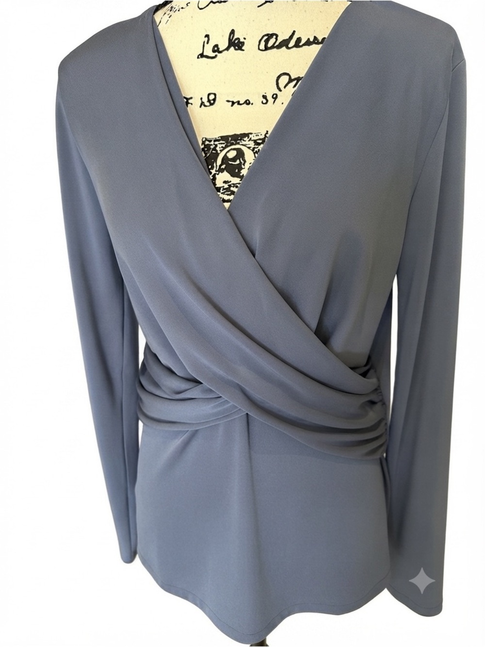 ANN TAYLOR Slate Blue Blouse